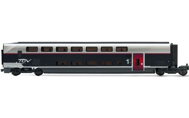 Coffret TGV 2N2 EURODUPLEX, livrée bleu avec logo carmillon, SNCF