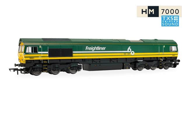 RailRoad: Freightliner Class 66 - 'Freightliner 60' - 66601 (DCC Sound Fitted)