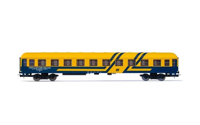 FS, "Carrozza Refettorio Spogliatoio" for rescue train, blue/yellow livery