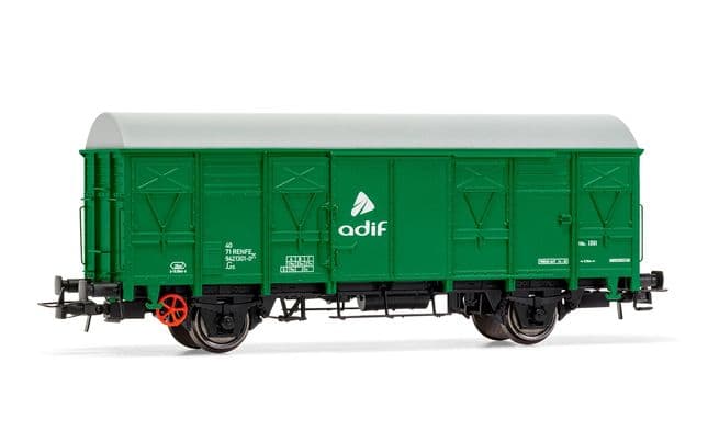 Electrotren (H0 1:87) ADIF, 2-axle closed wagon ORE, green livery, period VI