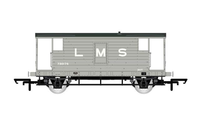 LMS, D1919 20T Brake Van, 730176 - Era 3