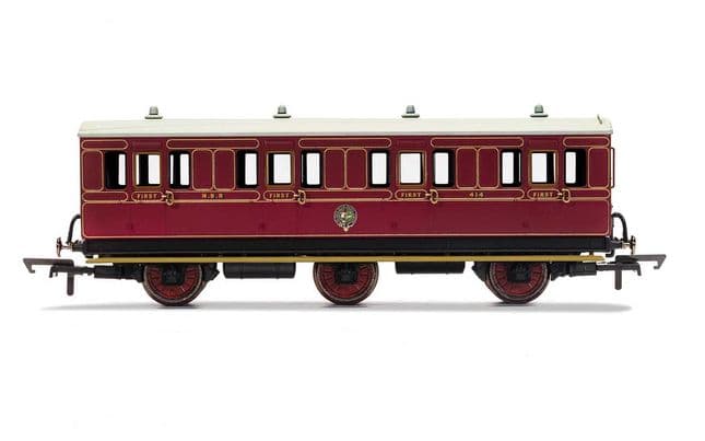 NBR, 6 Wheel Coach, 1st Class, 414 - Era 2