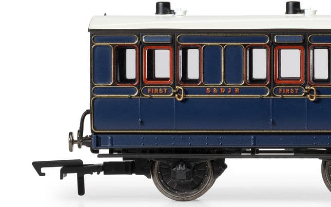 S&amp;DJR, 6 Wheel Coach, 1st Class, 3 - Era 2