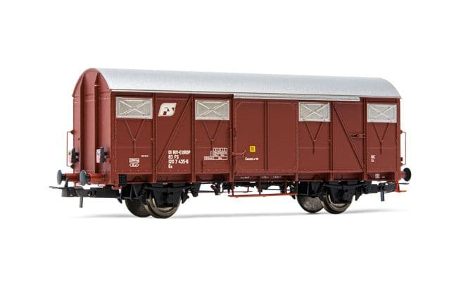FS, closed wagon Gs with flat walls and rear light, period IV-V