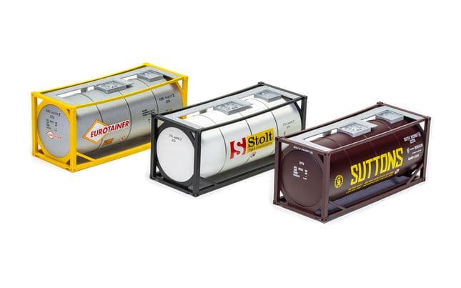 Touax, KFA Container Wagon, with 3 x 20 Tanktainers - Era 11