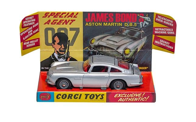 Corgi Toys 261 - Original James Bond Aston Martin DB5 (Reissue, Silver)