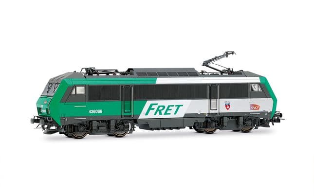 SNCF, locomotive électrique bicourant BB 426086, livrée « FRET » avec logo Carmillon, (Blason Cognac), ép. VI, avec décodeur sonore