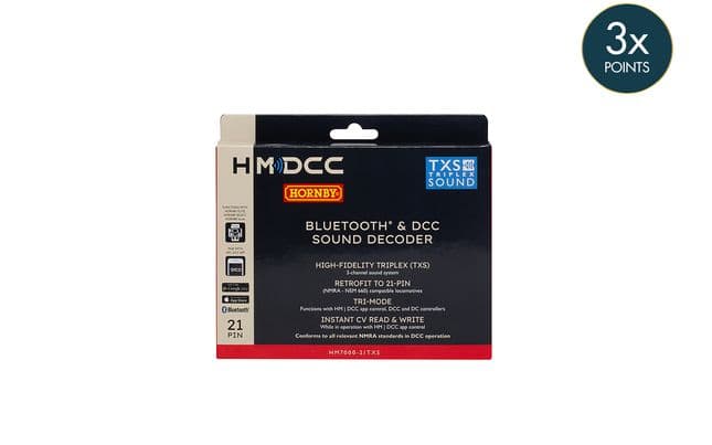 HM7000-21TXS: Bluetooth® &amp; DCC Sound Decoder (21-pin)