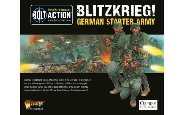 Blitzkrieg! German Starter Army Pack 1:56 WWII Military Wargaming Figures 1000pts Plastic Model Kit