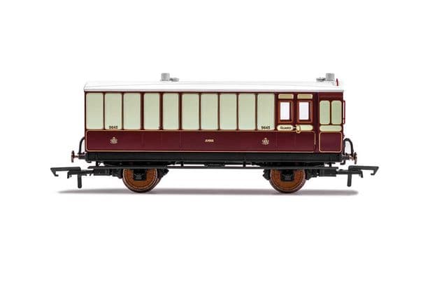 LNWR 4 Wheel Coach Passenger Brake 9645 – Era 2