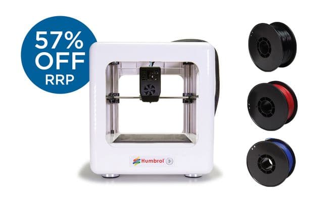 Humbrol 3D Mini Printer with PLA Filament Packs Bundle