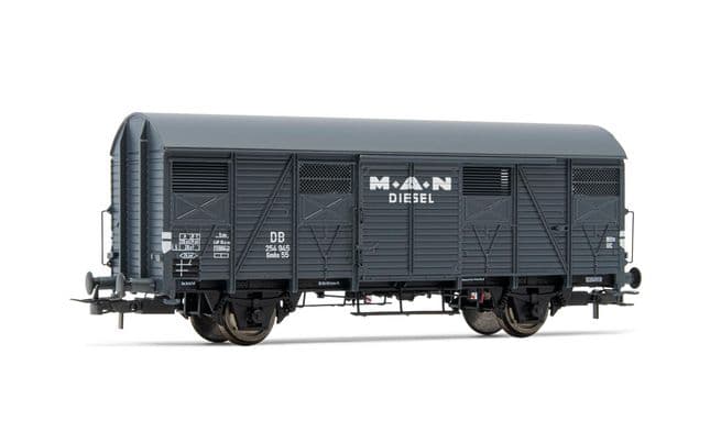 DB, 2-axle closed wagon Gmhs, "MAN", period III
