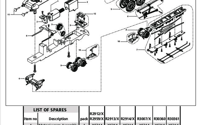 Loco chassis, Thompson L1 Locomotive Chassis Bottom
