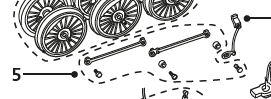 Coupling Rods, COUPLING ROD SET R2340 A4 LOCO