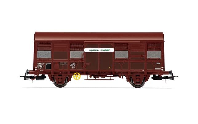 Wagon Couvert Court Jouef FRET EXPRESS HJ6187-2 – Neuf Sous Boîte