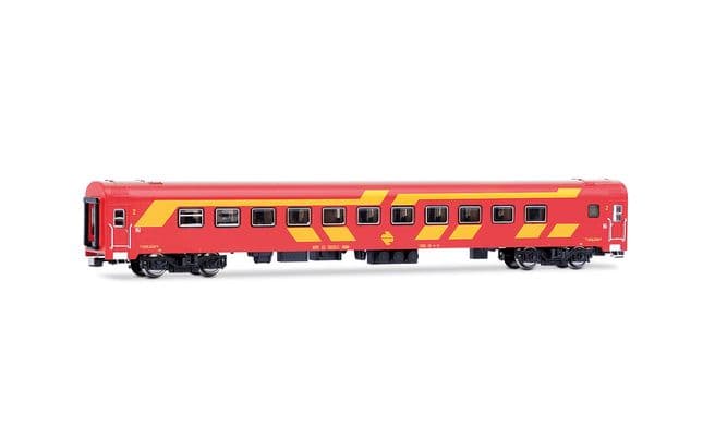 RENFE, 3-unit EMU class 444, unit 444-004 in original red and yellow livery, ep. IV