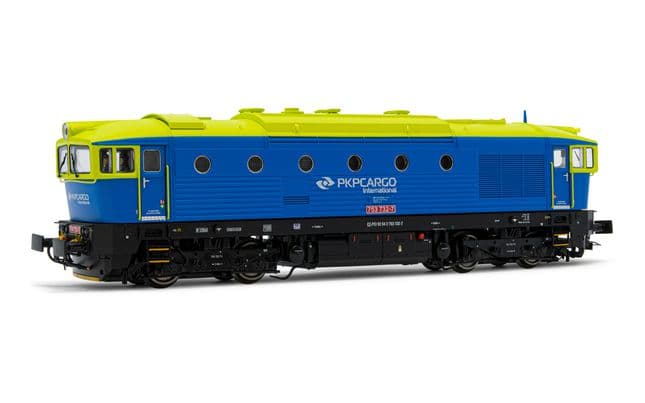 PKP Cargo International, diesel locomotive 753.7, blue/light green livery, period V-VI, with DCC-sounddecoder