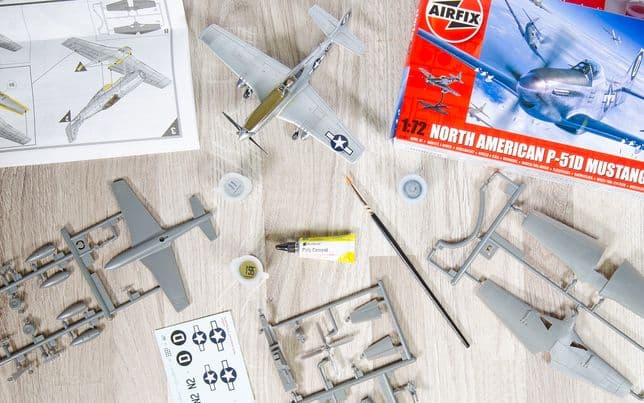 Airfix Model Set - A01004B North American P-51D Mustang Kit de Airfix Model Set - A01004B North American P-51D Mustang Kit de