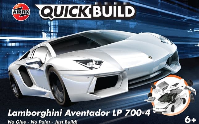 QUICKBUILD Lamborghini Aventador white