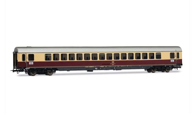 DB, 3-tlg. Set Reisezugwagen „TEE Bavaria" in rot/beiger Lackierung, bestehend aus 1 x Apmz, 1 x Avmz, 1 x ARDm, Ep. IV