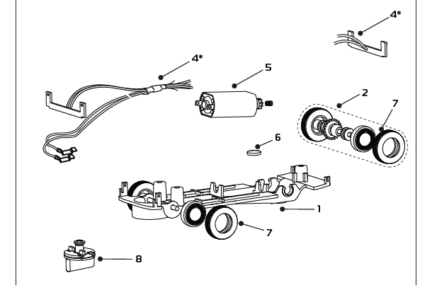 Scalextric Slimline Motor With 42mm Shaft Pack