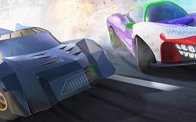 Micro Scalextric Batman vs Joker Set (Battery)