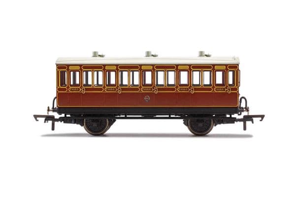 LB&SCR 4 Wheel Coach 3rd Class Fitted Lights 882 Era 2