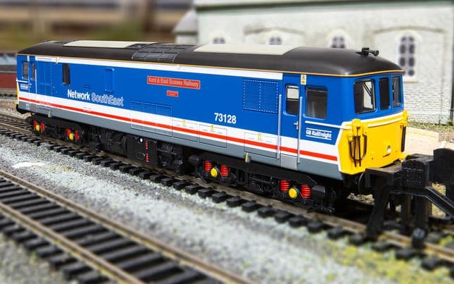RailRoad Plus: GBRf Network South East - Class 73 - 73128 'Kent &amp; East Sussex Railway' (DCC Sound Fitted)