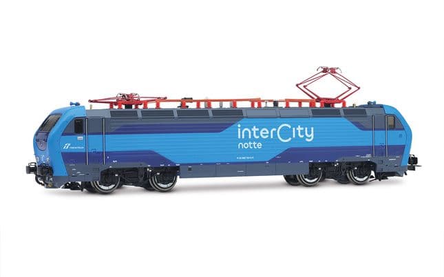 FS, electric locomotive E.402B in new "Intercity Notte" new blue livery, ep. VI, with sound decoder