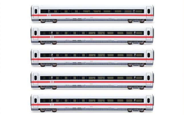 DB AG, set di 5 carrozze aggiuntive per ICE-1 HL1751 (1 x 1ª classe + 4 x 2ª classe), “Landshut”