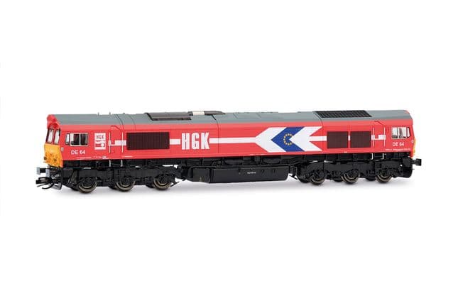 HGK, diesel-electric locomotive class 66, red livery with yellow front, ep. V-VI, with BLE sound decoder