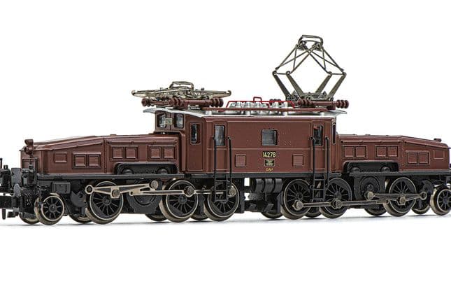 SBB, Elektrolokomotive Ce 6/8 II 14278 "Krokodil", in brauner Lackierung, Ep. II-III