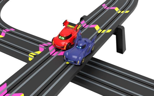 My First Scalextric - Batwheels Bam vs Red Bird Race Set (Battery Powered)