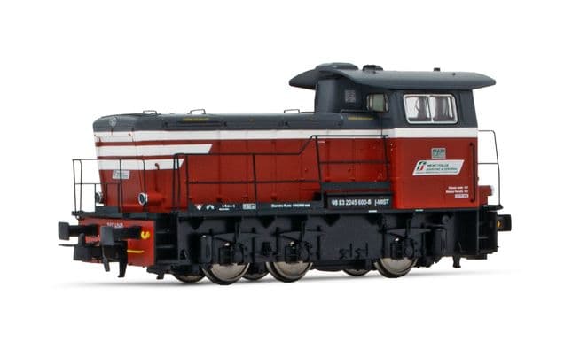 Mercitalia S&amp;T, diesel shunting locomotive class 245, red/dark grey livery with white stripes, ep. VI, with DCC sound decoder