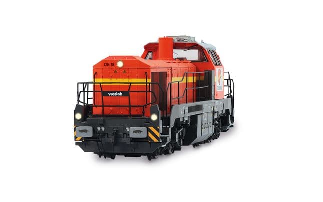 Colas Rail, diesel locomotive Vossloh DE 18, orange-yellow livery, ep. VI, with DCC sound decoder