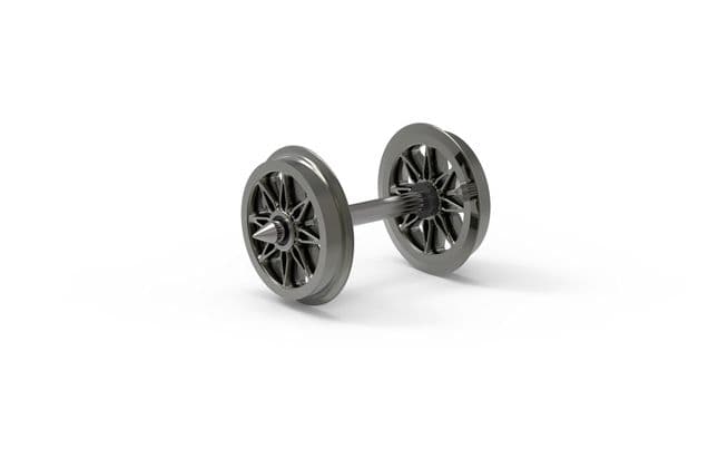 12.6mm Split Spoked Wheels