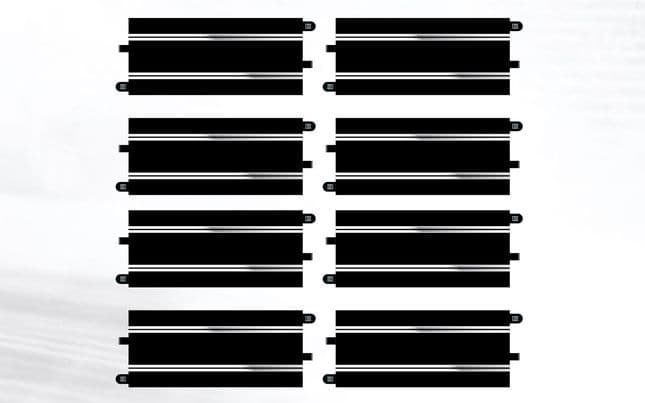 Scalextric Straights (x8) Track Extension Pack