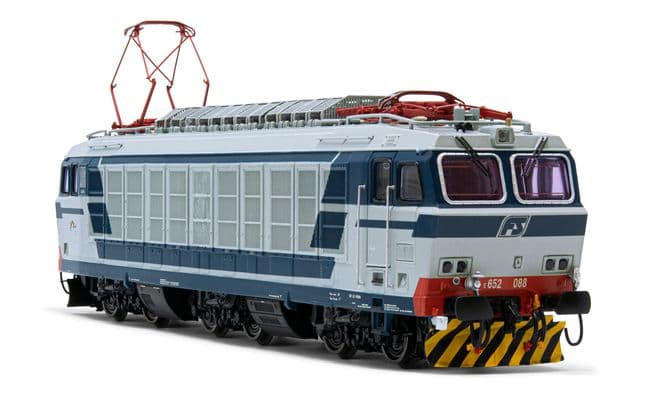 FS, electric locomotive class E.652 088, original livery with big running number on the frontal sides, period IV-V