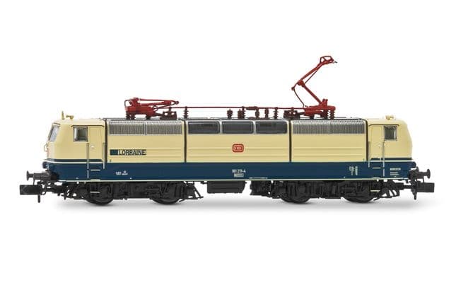 DB, Elektrolokomotive 181 211-4, in blau/beiger Lackierung, „Lorraine", Ep. IV