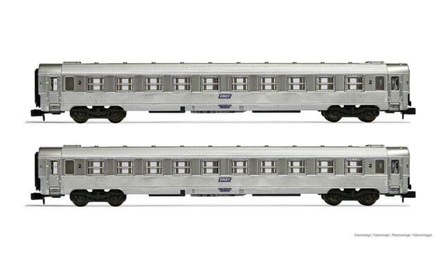 SNCF, 2-tlg. Set DEV Inox B10 Reisezugwagen, Ep. IV