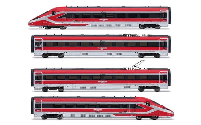 FS Trenitalia, set base di 4 unità del treno ad alta velocità "Frecciarossa 1000", nuova livrea, ep. VI, con decoder sonoro