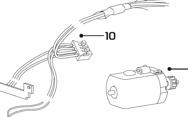 Guideblade/ braid plate set, Guide Blade &amp; Contact Wires