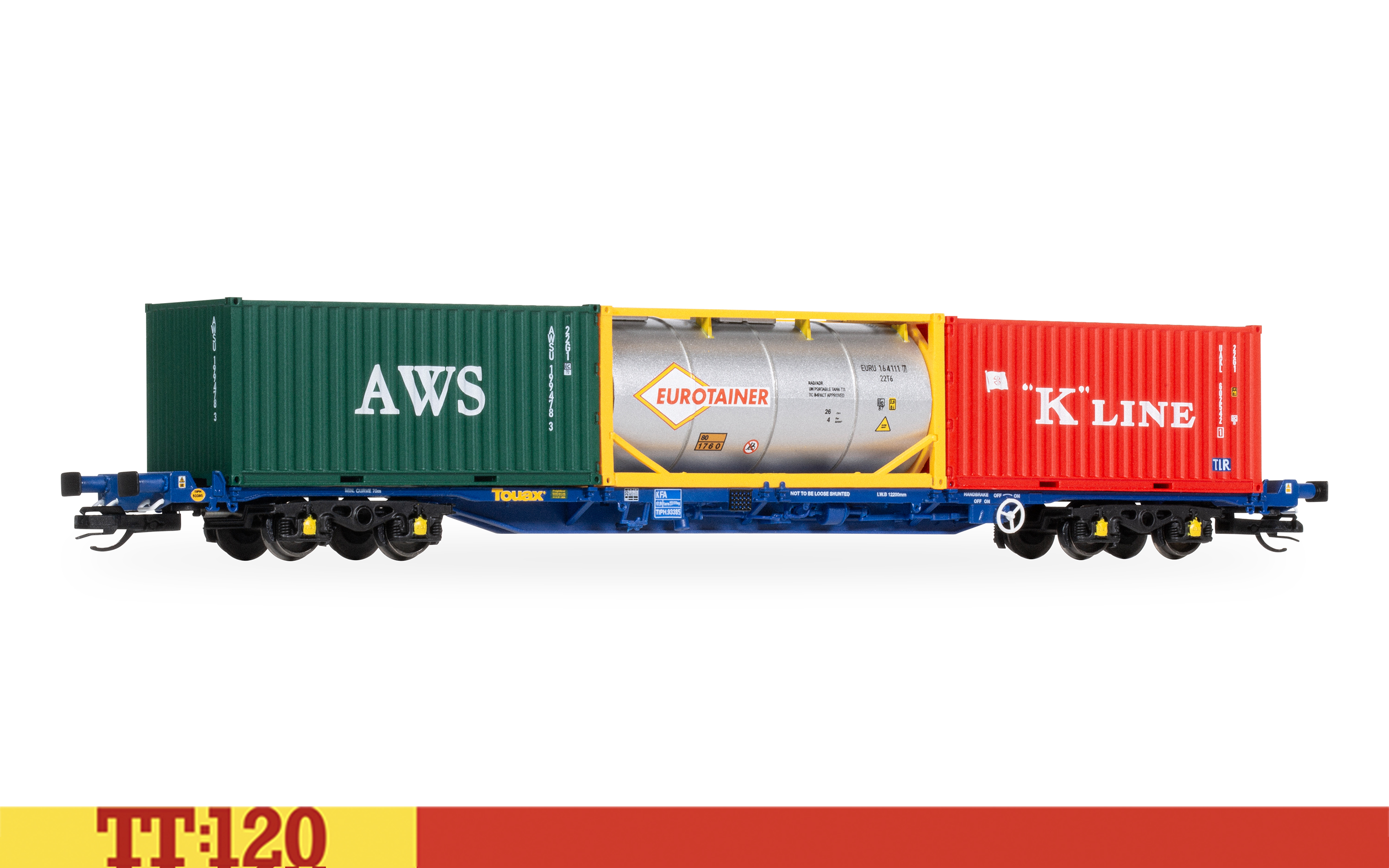 TT6030 Touax KFA Container Wagon with 3x20 Containers