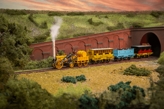 R3956 L and MR Stephensons Rocket Scenic