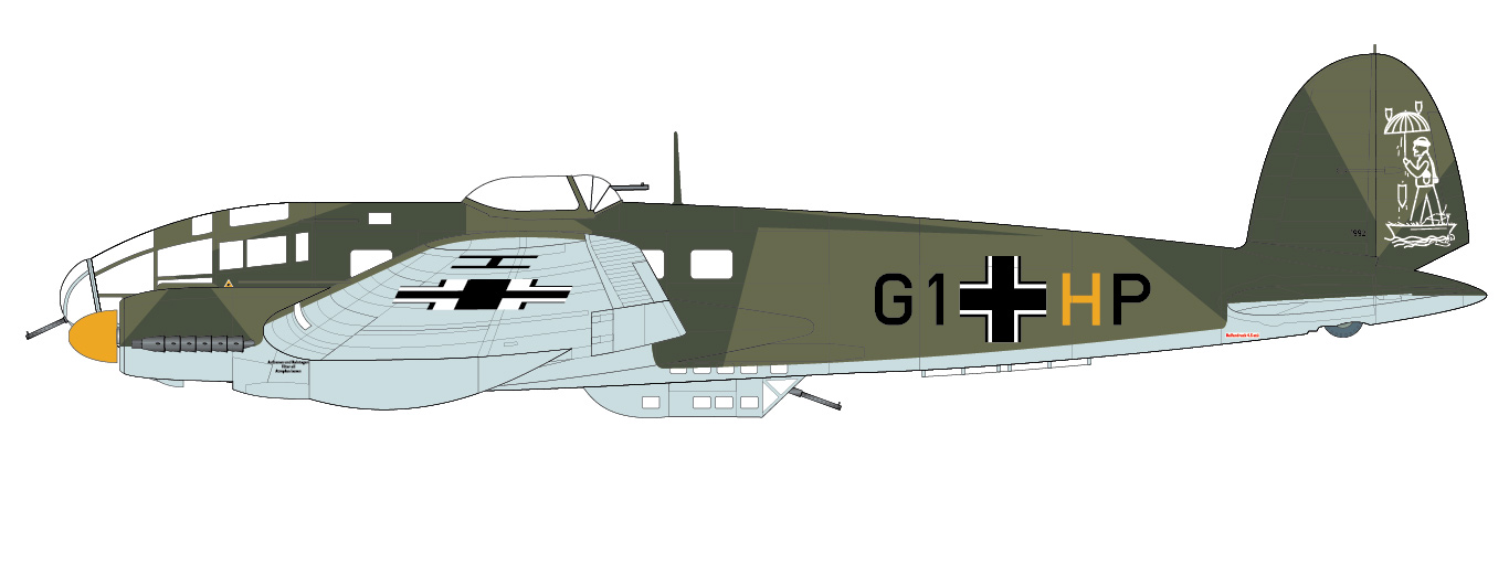 Airfix 1/72 Heinkel He 111 H20 German Twin Prop Bomber Model Kit