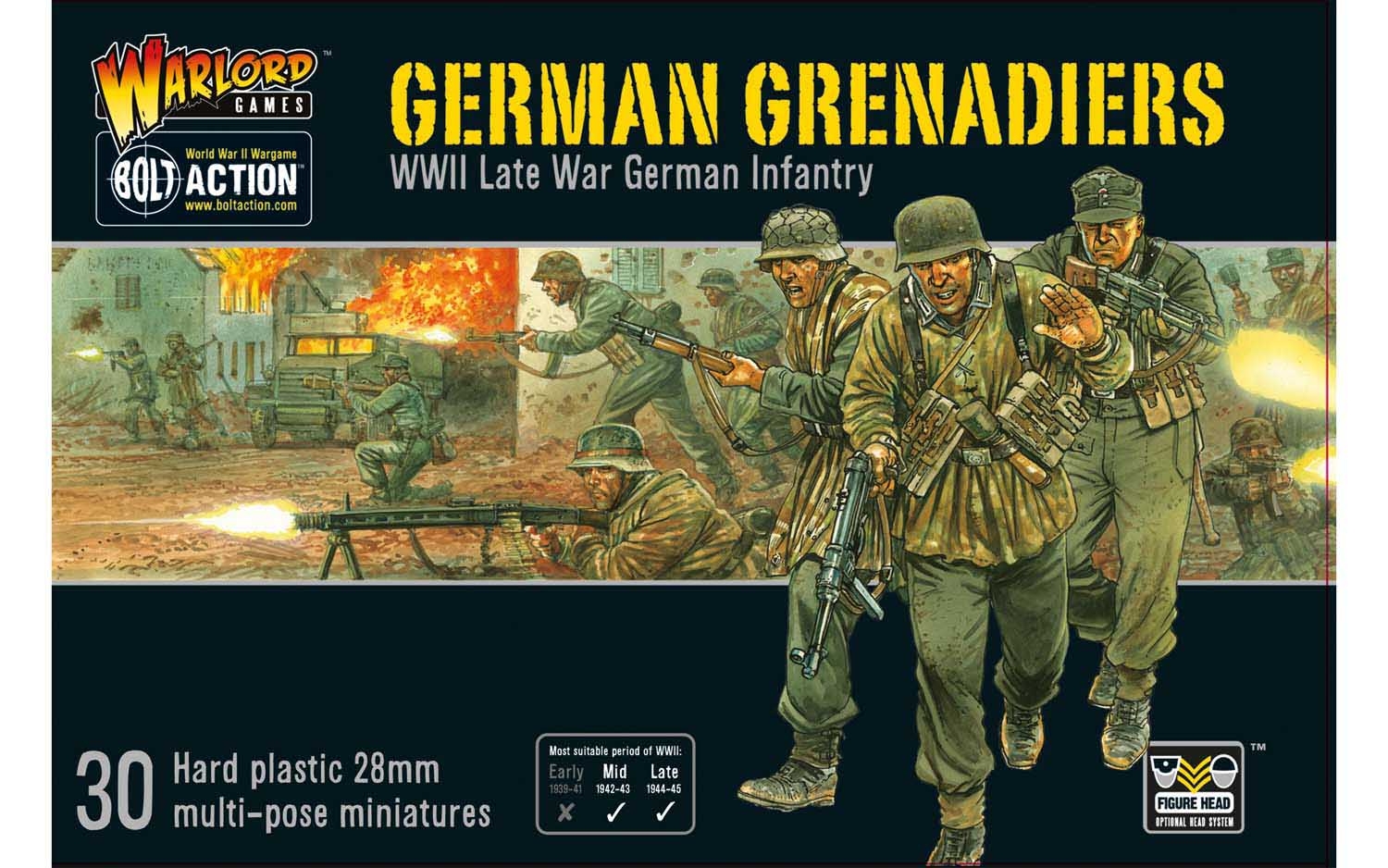 Warlord Games Bolt Action WWII Late War German Grenadiers Infantry 28mm for sale online 