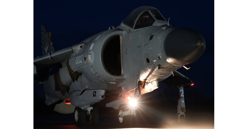 British Aerospace Sea Harrier FA2 ZH798 is the star of a