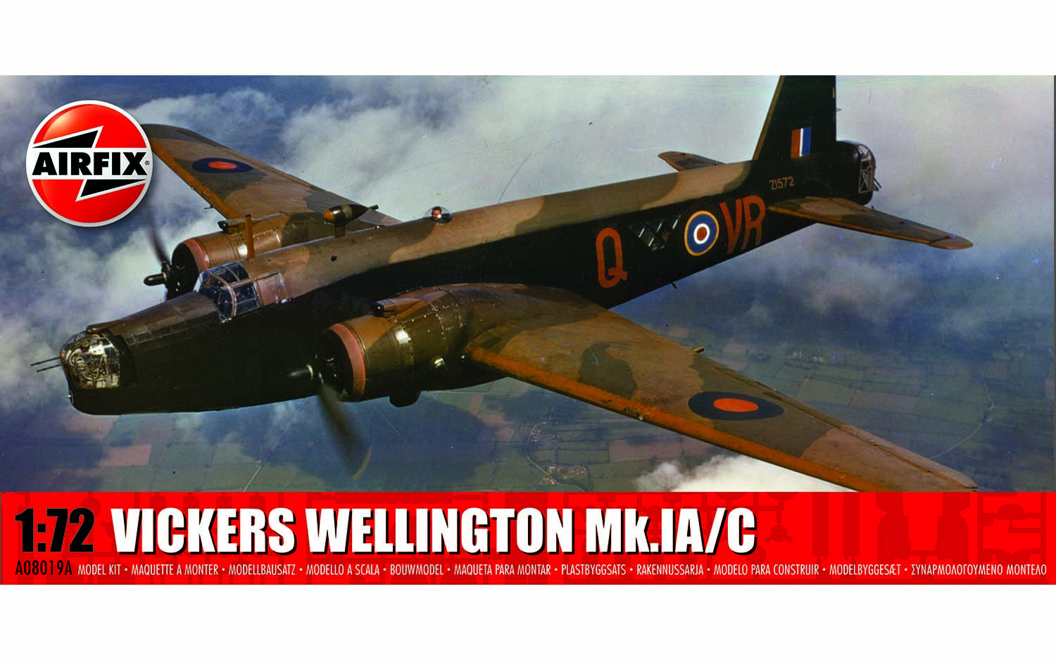 Nuovo aereo 1/144 UK Fighter Vickers Wellington MK X 1943 modello collezione milare regali aerei in Stock  26