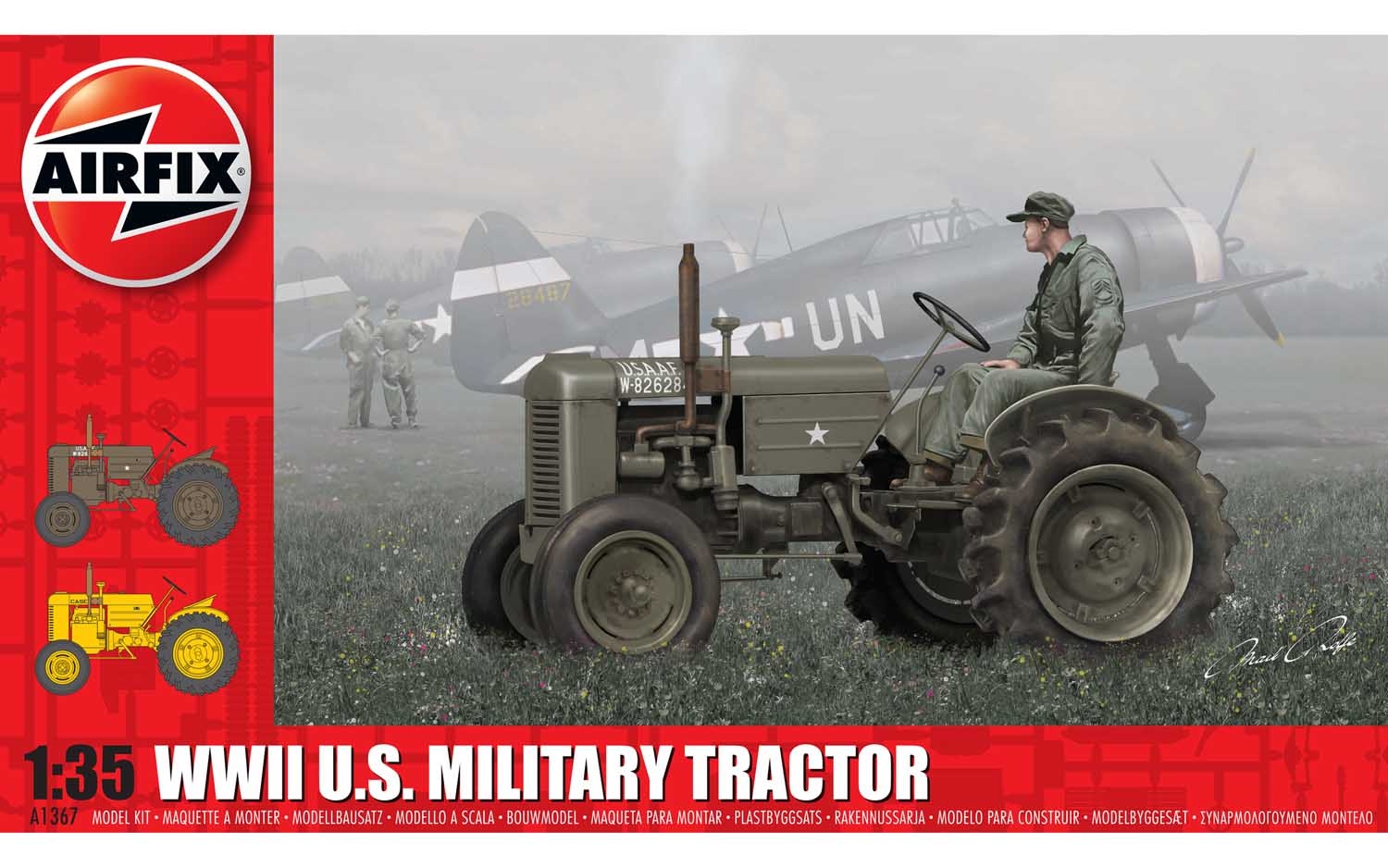 Airfix WWII U.S Military Tractor 1:35 Model Kit A1367 
