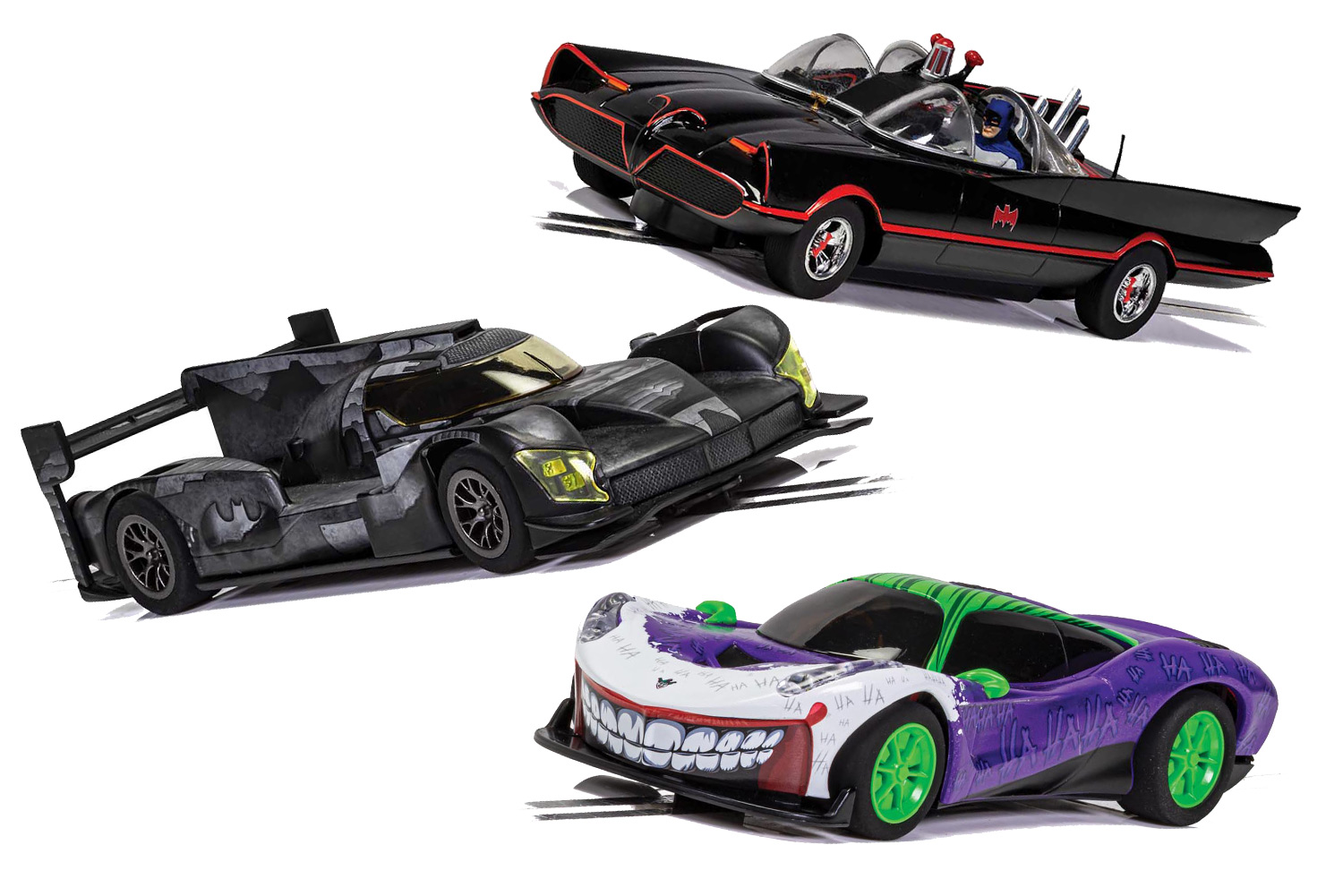 Scalextric DC Comics Batman's Batmobile 1:32 Limited Edition Slot Race Car  C4140 Black, Grey